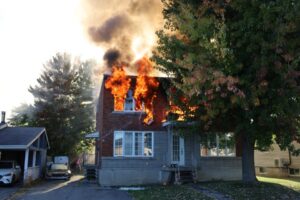 Feu sur Robb : six sinistrés