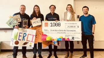 Des cyclistes procurent 25 000$ à l&rsquo;école N-D-de-l&rsquo;Assomption