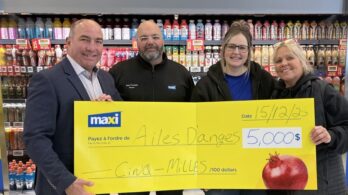 Don de 5000 $ pour Ailes d&rsquo;Anges