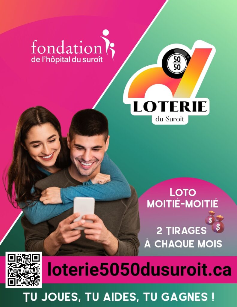 Loterie 50/50 Fondation Hôpital du Suroît