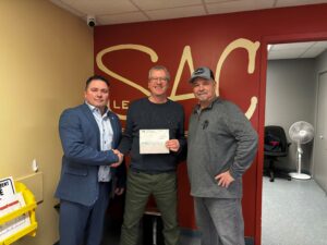 Les Métallos remettent 2500 $ au SAC