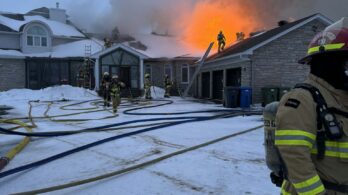 L’ancien Hôtel Bélair endommagé par un incendie