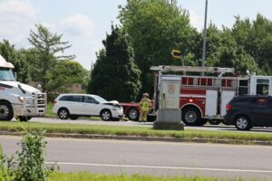 Un transport en ambulance lors d’une collision mineure