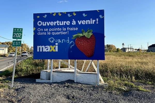 Huntingdon : importants retards dans le projet de construction d’un Maxi