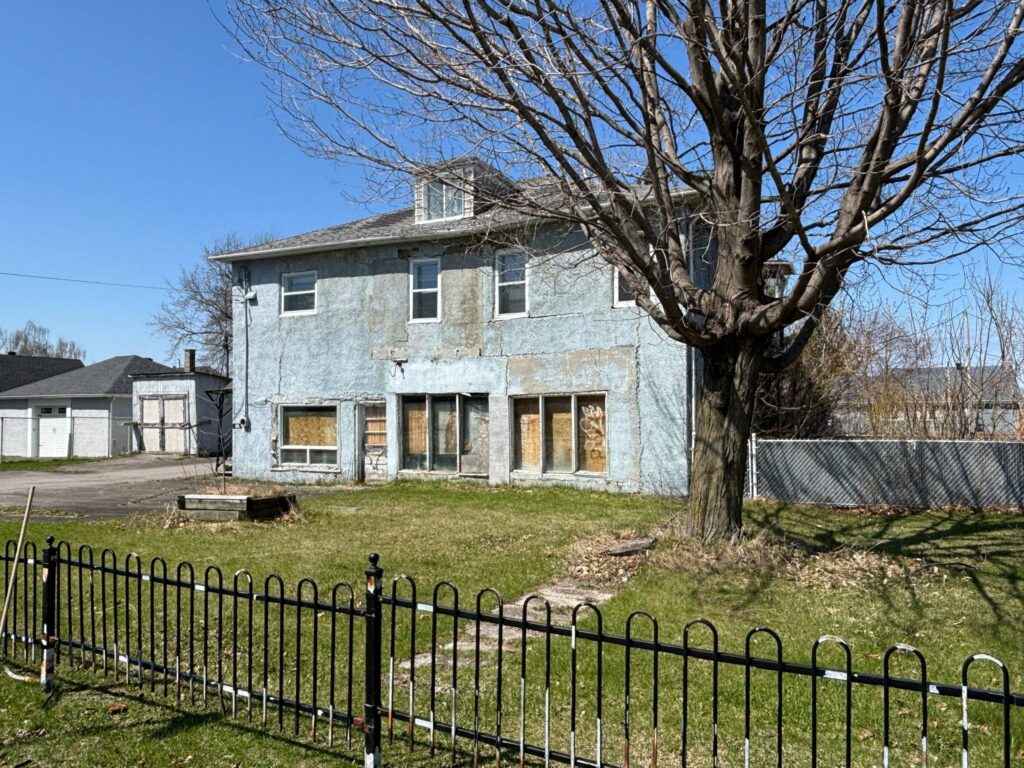 Maison démolie à Beauharnois