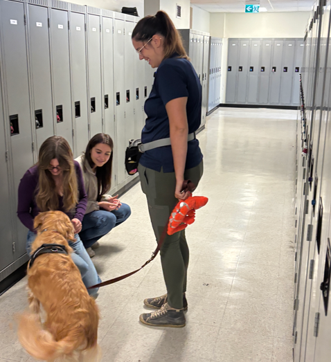 Arianne et Audrey-Ann ont instinctivement pris contact avec Gaïa qui circulait dans les corridors du Cégep. 