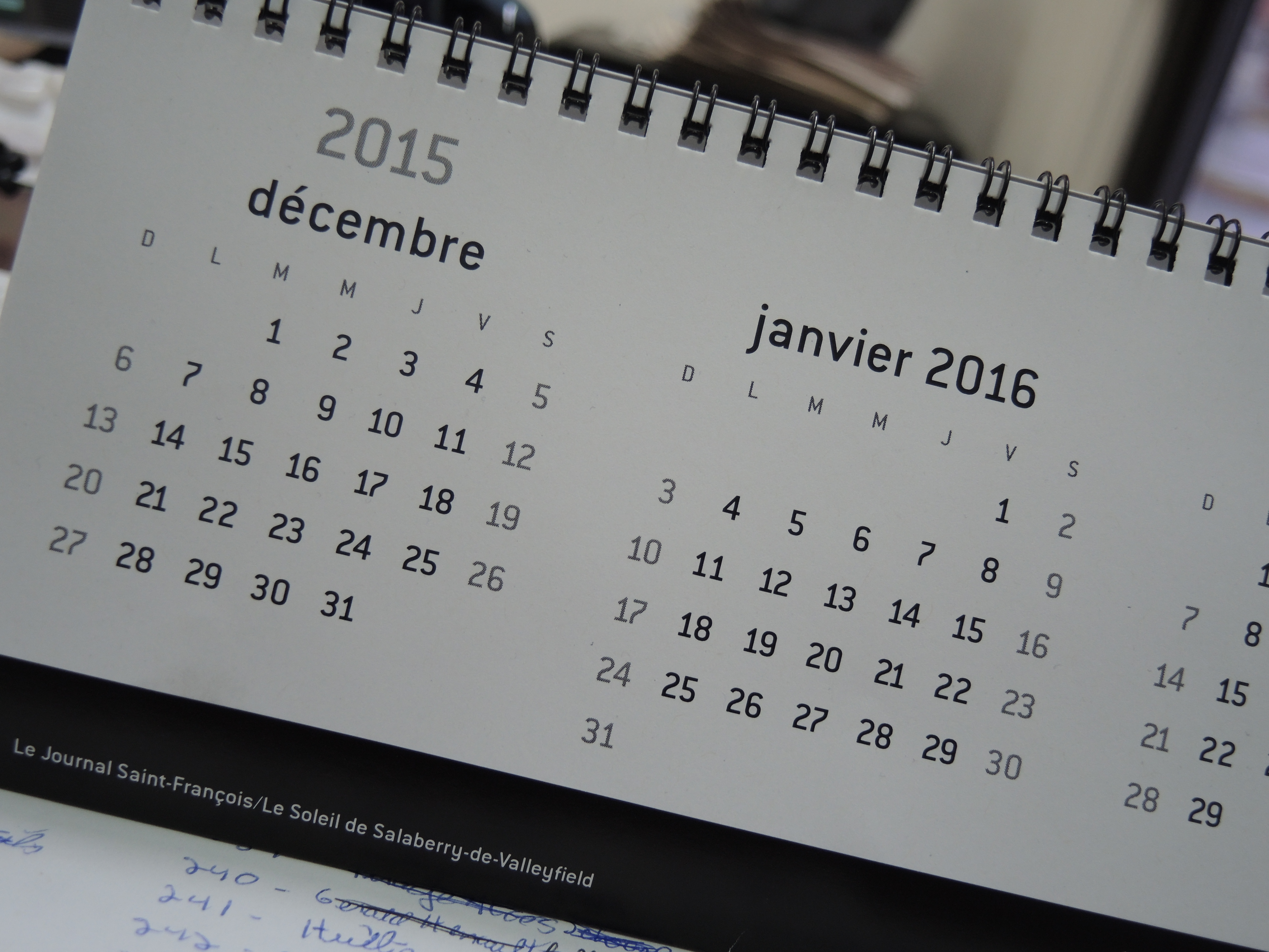 Vos essentielles du matin – Édition dernier jour de 2015