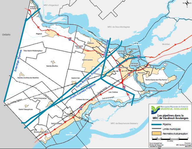 Les pipelines font perdre des revenus aux municipalités