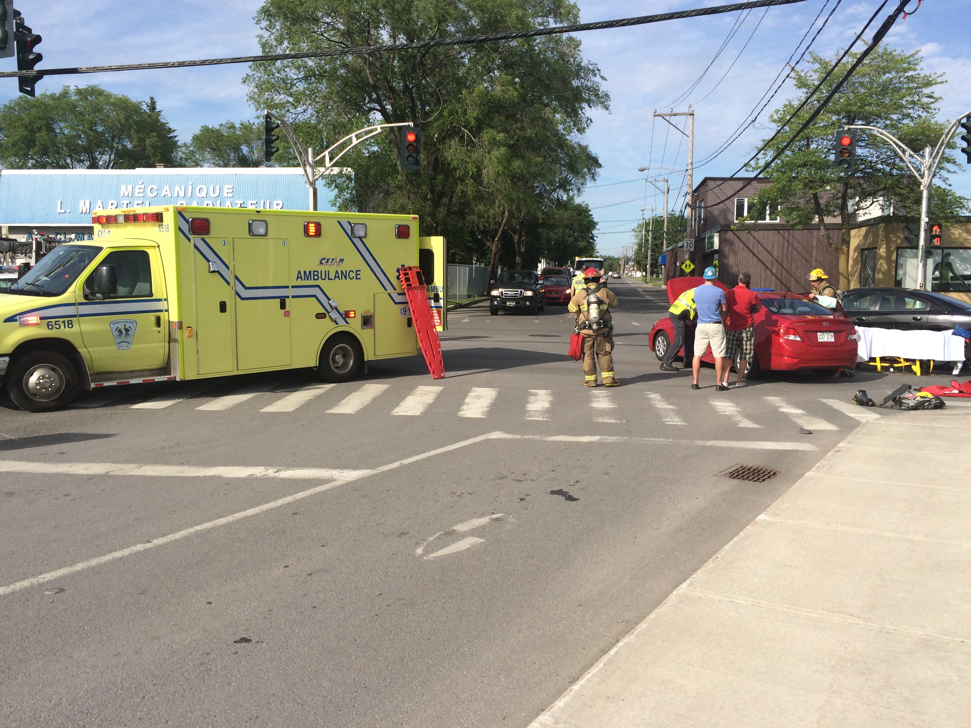 Un accident fait une blessée mineure