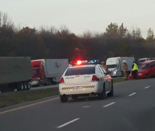 Embardée spectaculaire sur l’autoroute 20 à Coteau-du-Lac