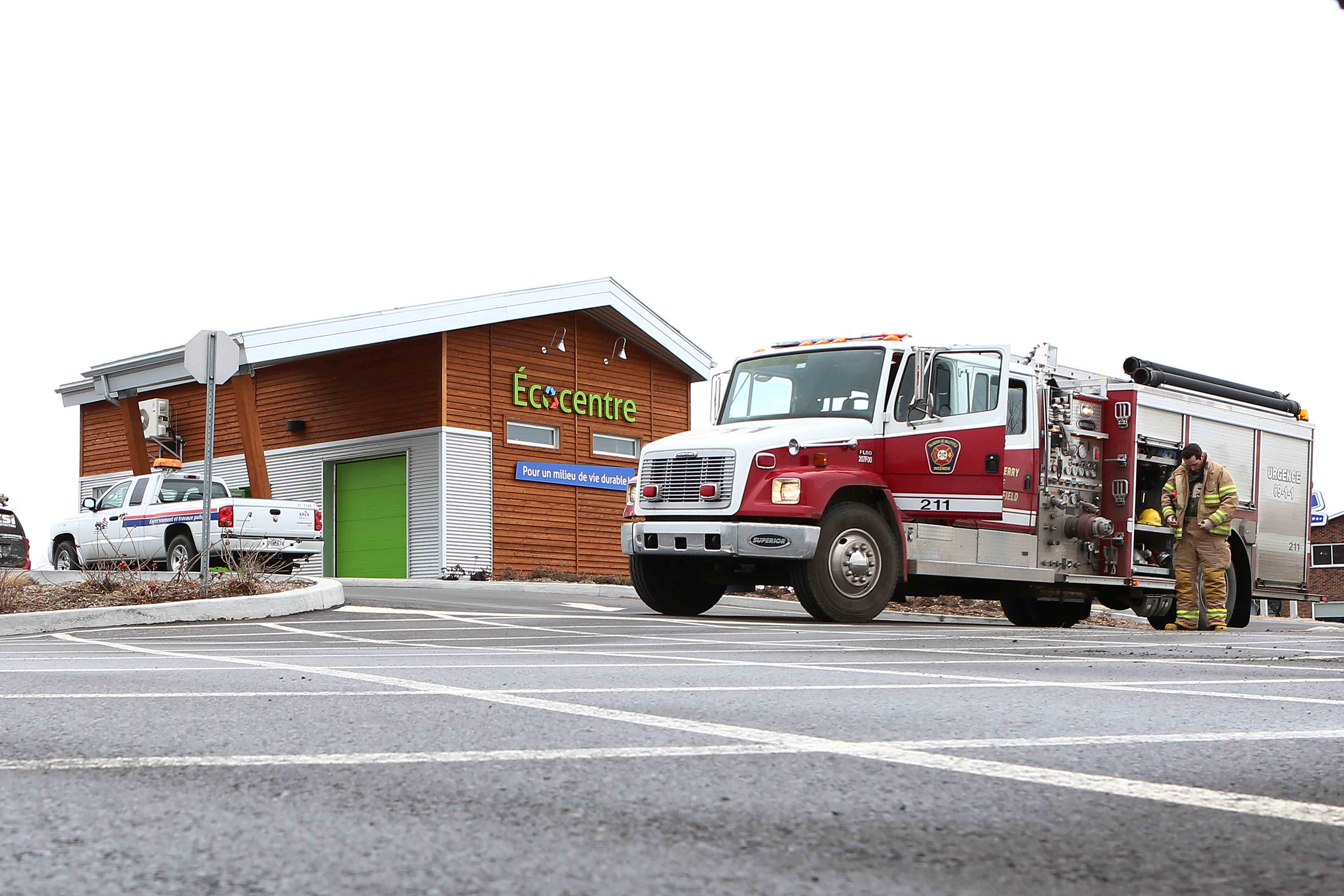 Le compteur intelligent de l’écocentre aurait pris feu