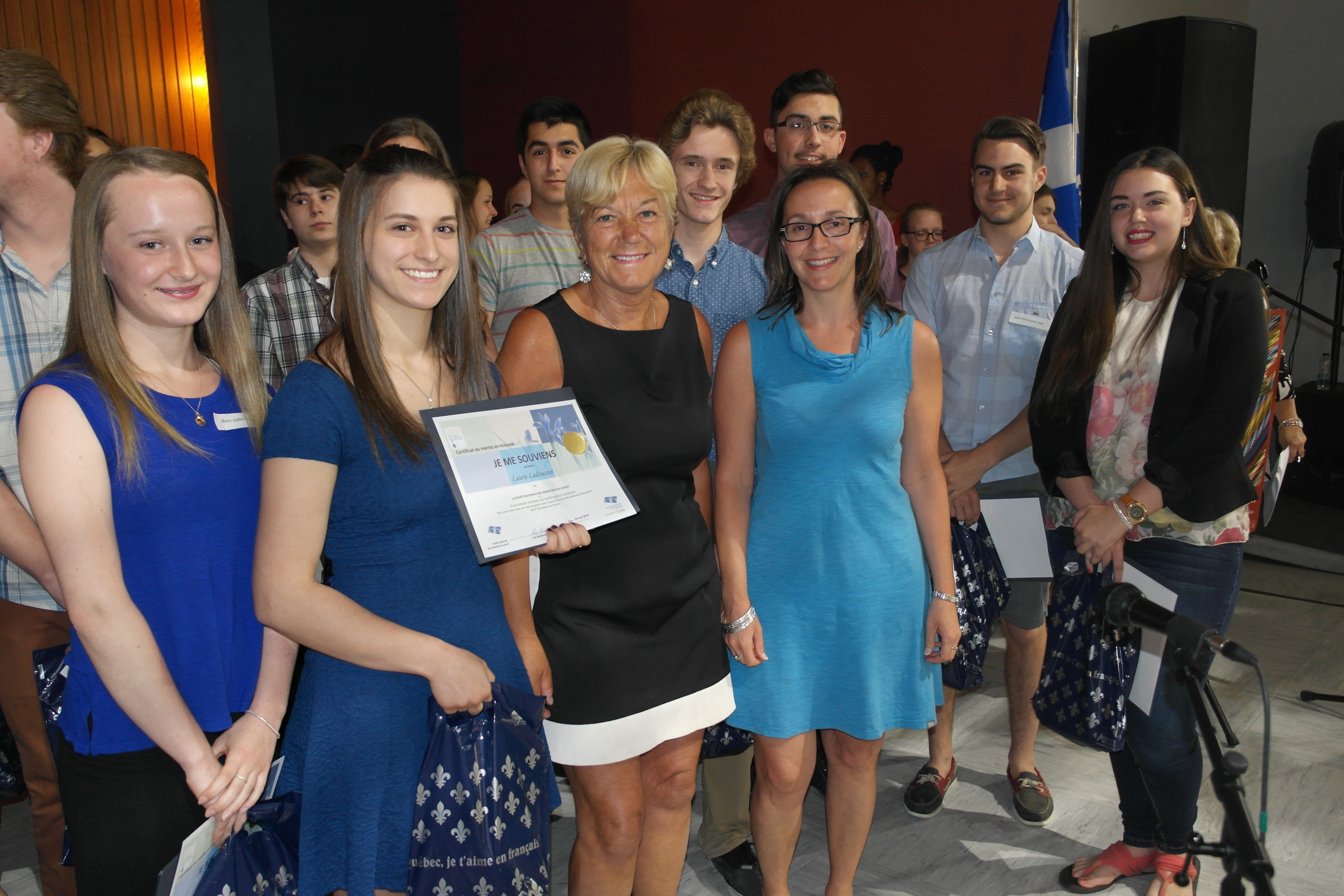 Les meilleurs élèves en histoire récompensés