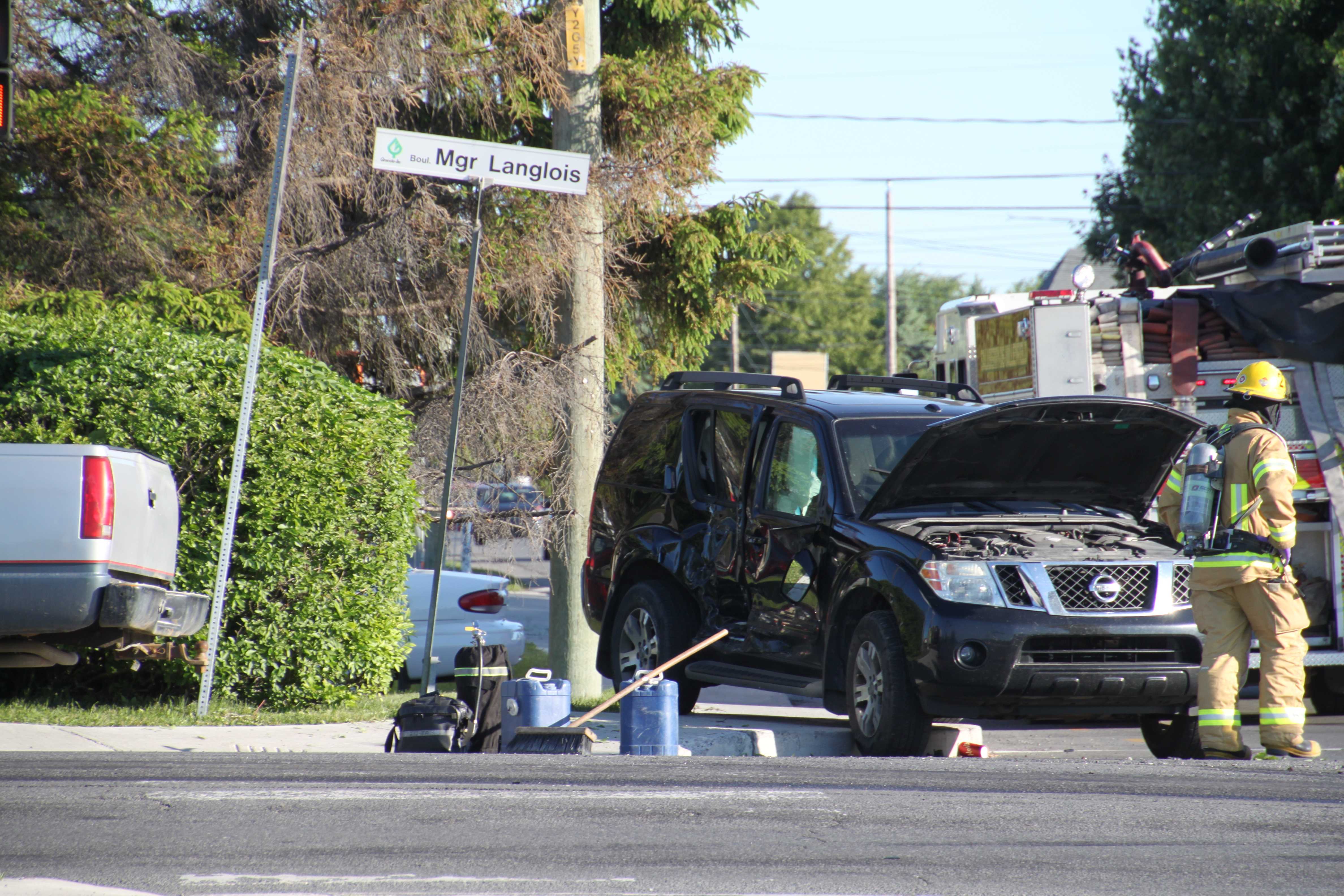 Une collision fait trois blessés