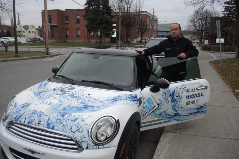 Hugo Girard à Ormstown pour sensibiliser les gens à la SLA