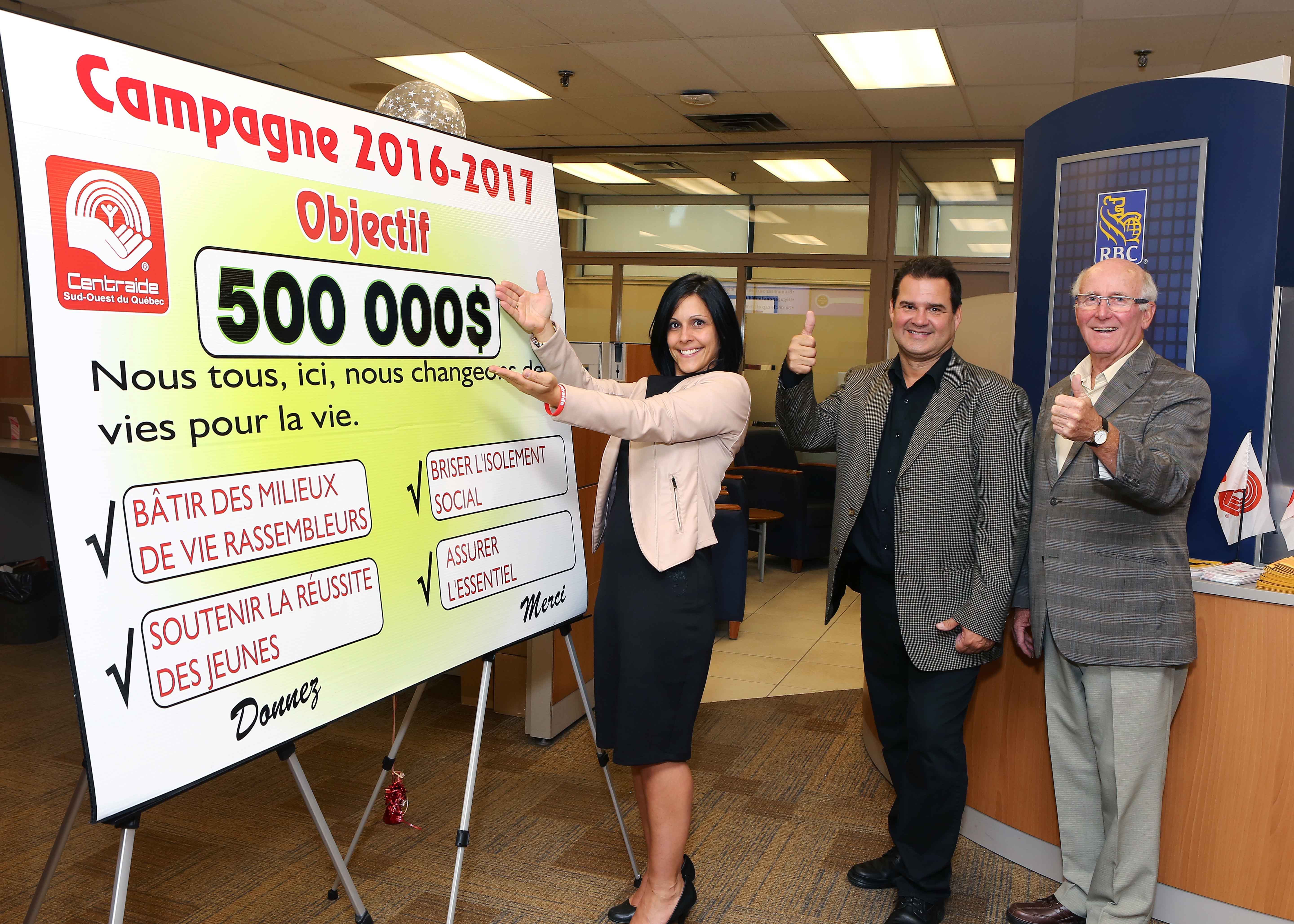 Image illustrant l'article: Centraide Sud-Ouest vise le demi-million $