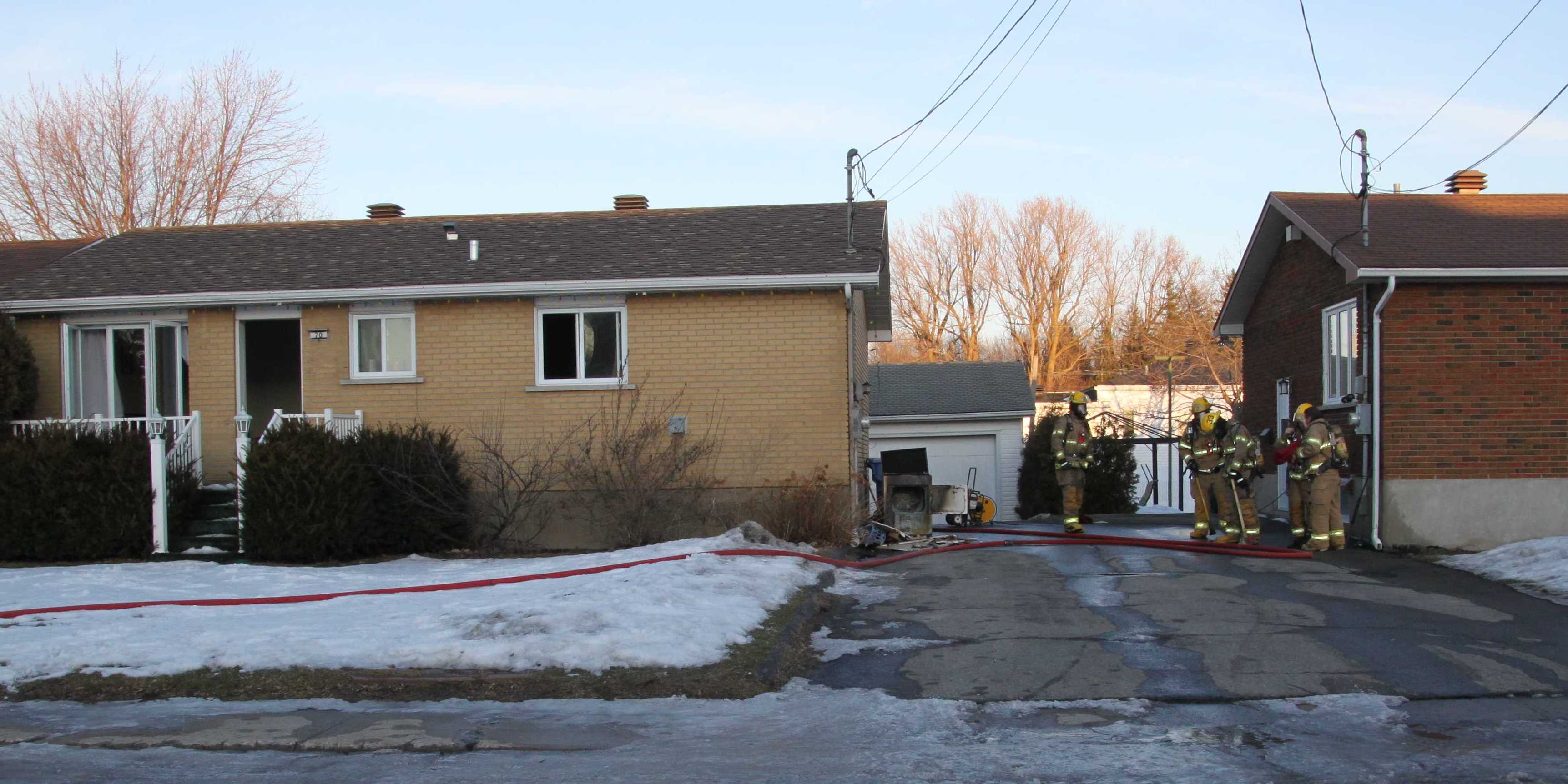 Image illustrant l'article: Une sécheuse prend feu