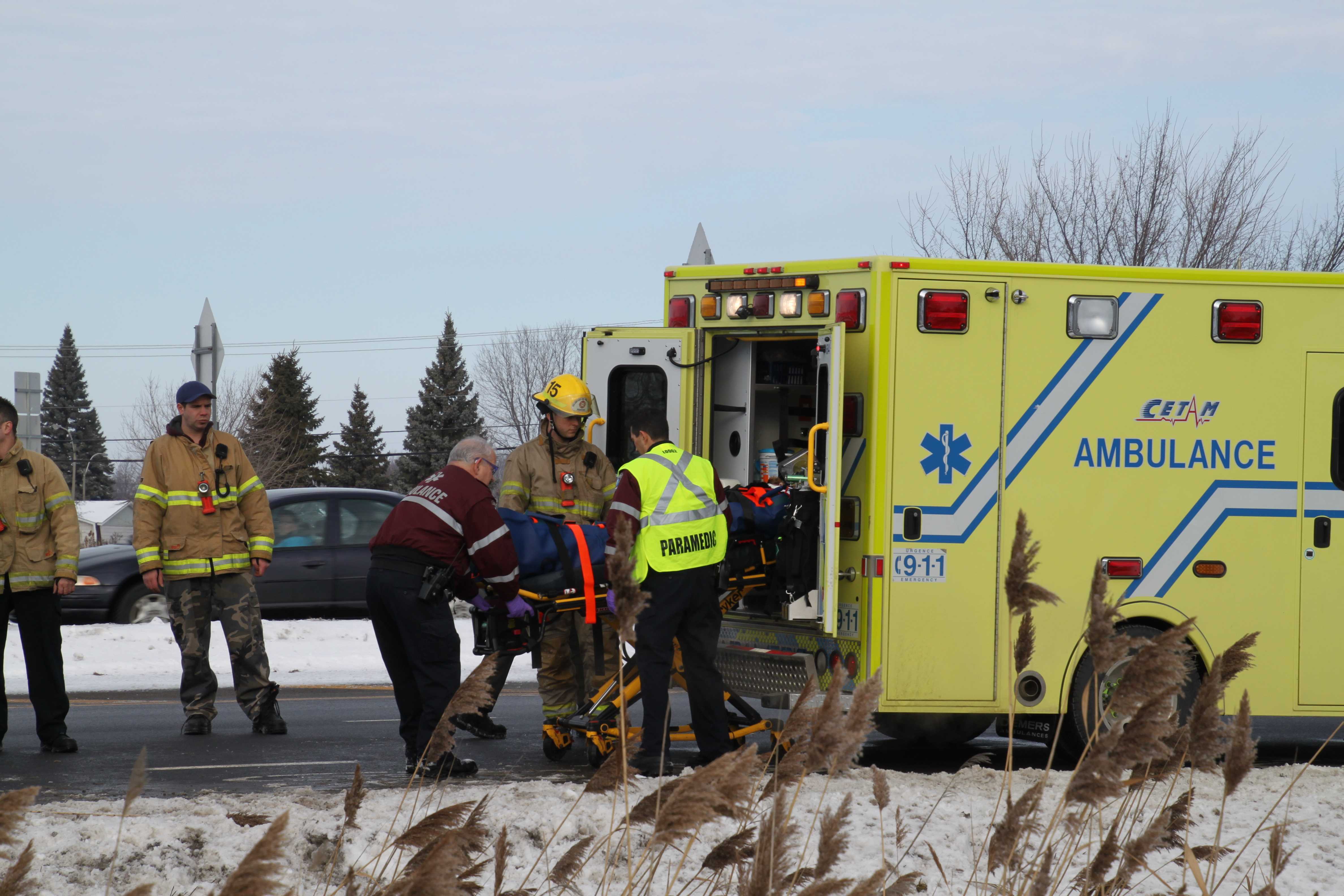Sortie de route sur 30 mètres