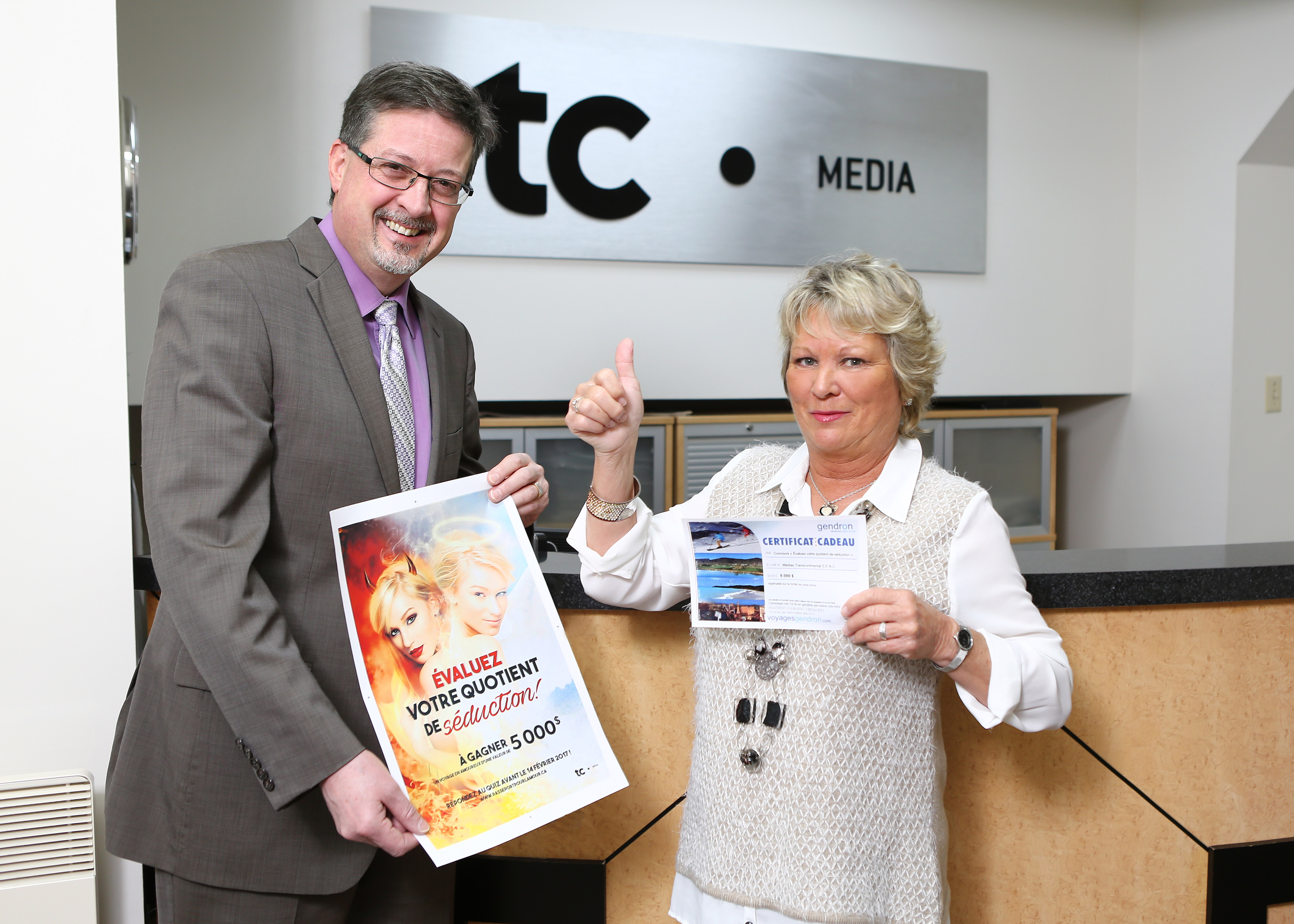 Gagnante d&rsquo;un forfait voyage de 5000 $