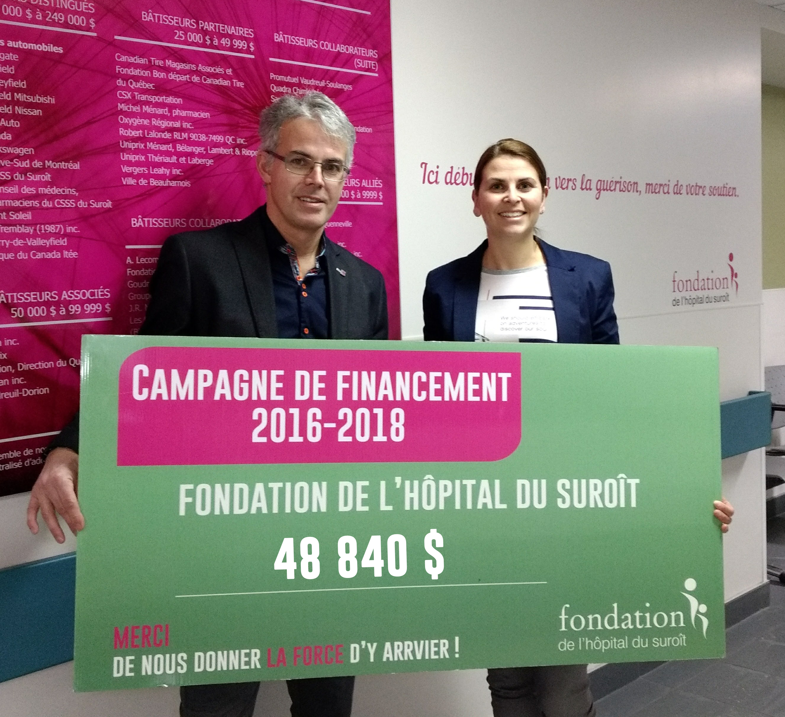 Image illustrant l'article: Près de 50 000 $ pour la Fondation de l’Hôpital du Suroît