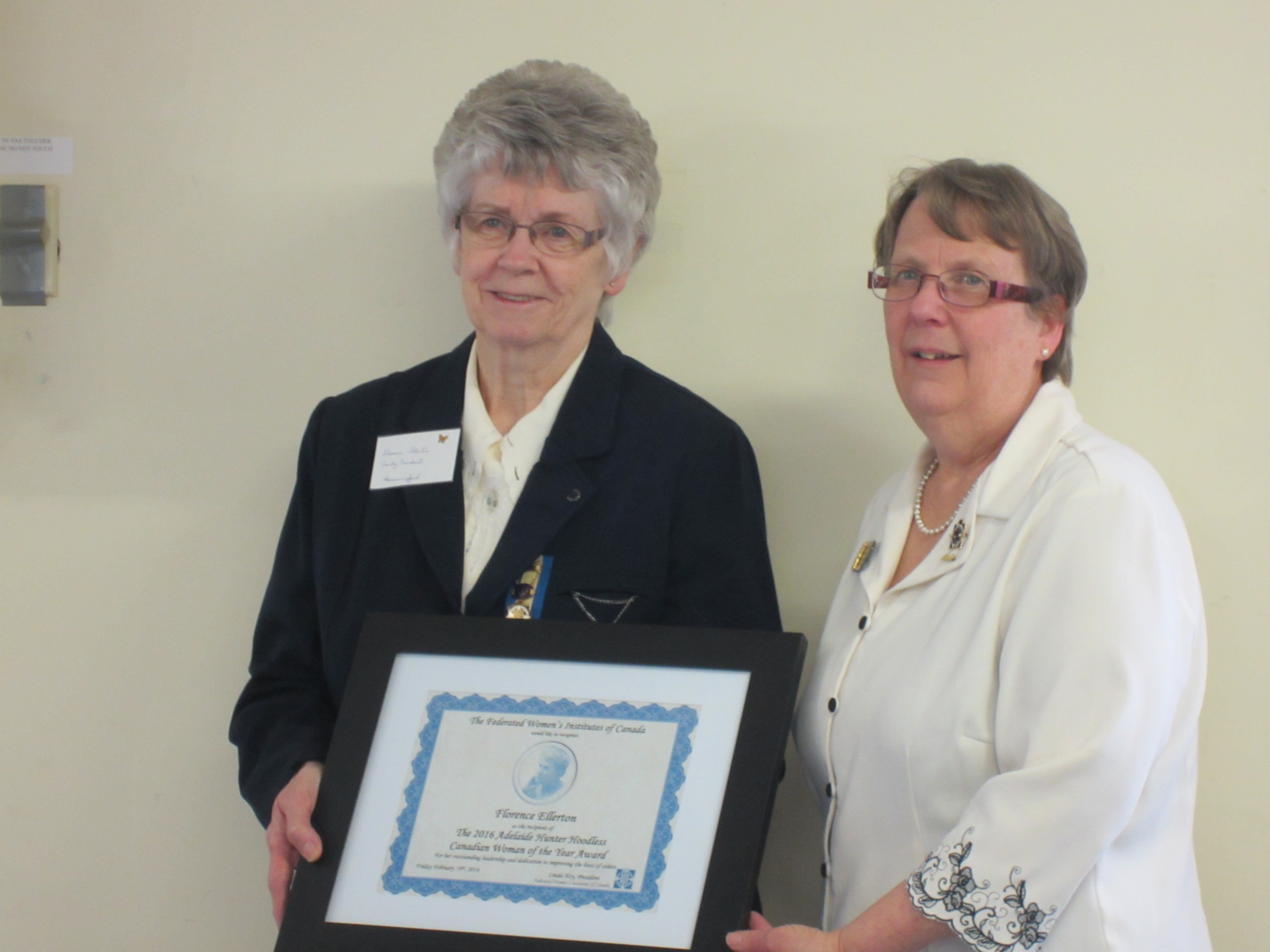 Hemmingford’s Florence Ellerton Honoured with Prestigious Award