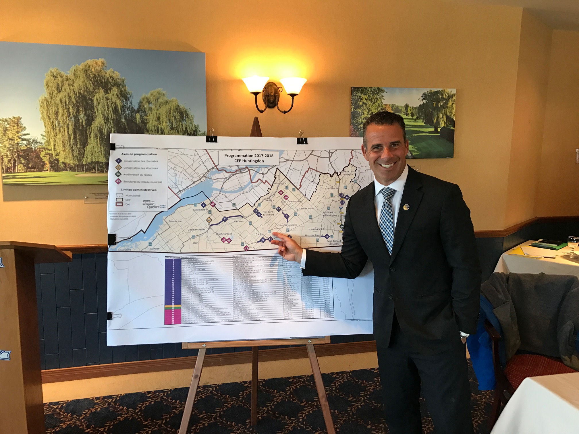 $50 M for road work in the Huntingdon Riding