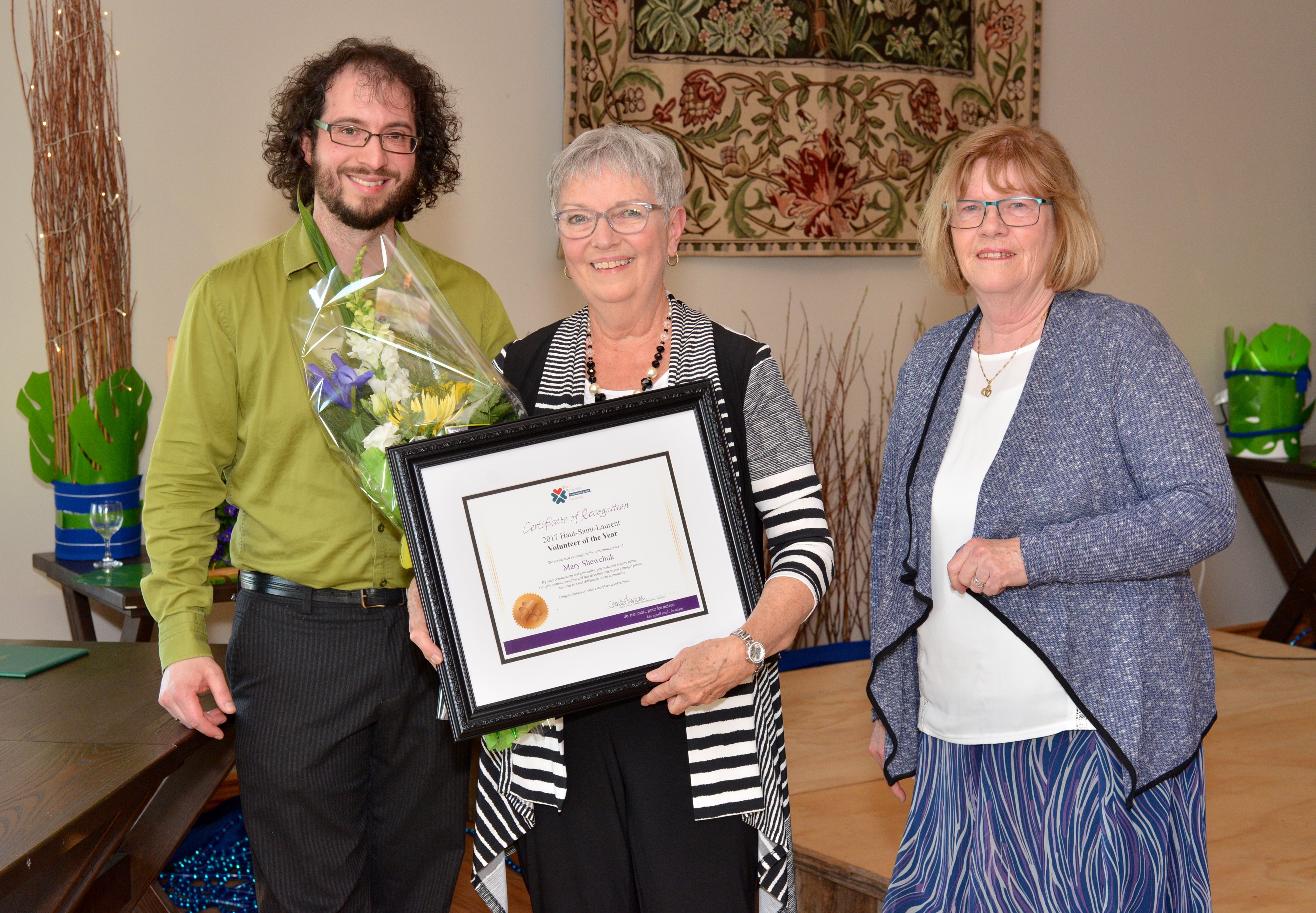 Mary Shewchuk, Volunteer of the year in the Haut-Saint-Laurent