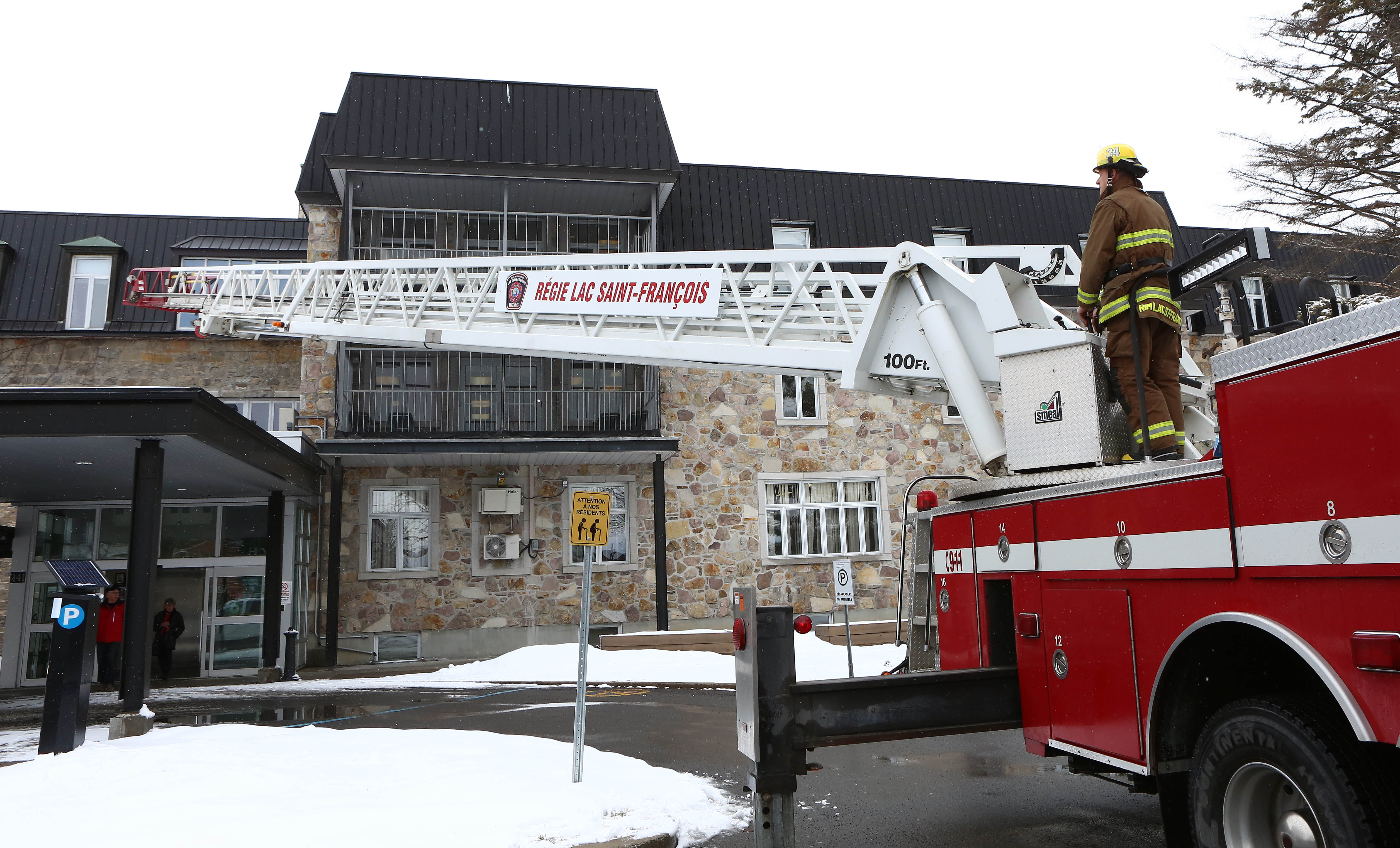 Pompiers et résidents sous alerte