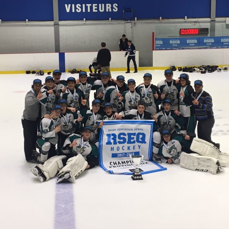 Hockey scolaire: les Intrépides du Chêne-Bleu champions québécois