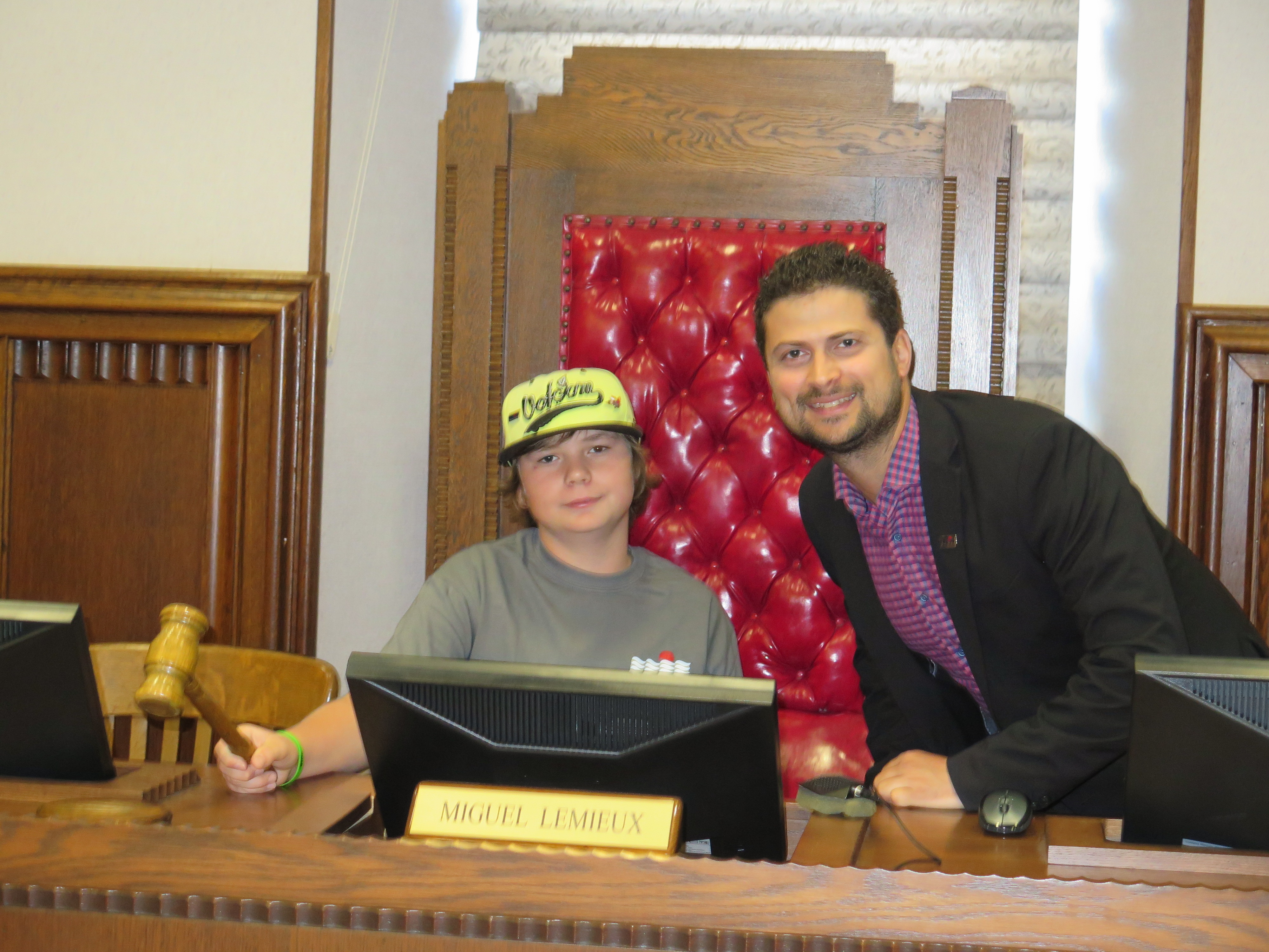 Un élève d’Edgar-Hébert devient maire d’un jour