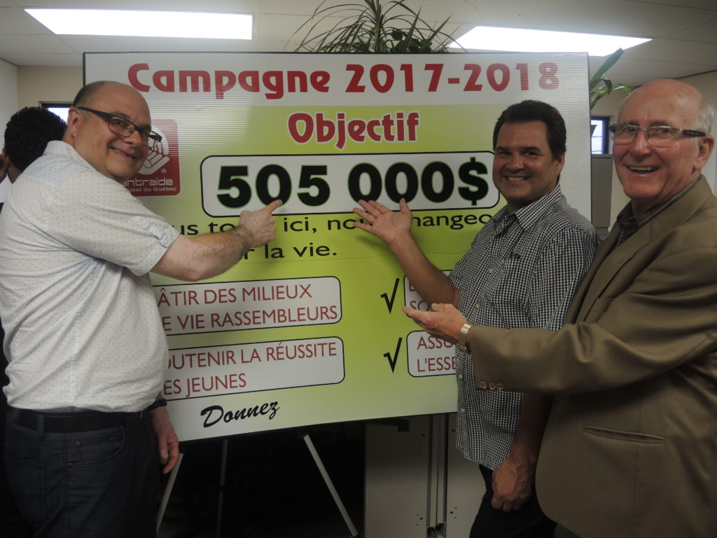 Les organismes recevront 300 000 $ de Centraide Sud-Ouest