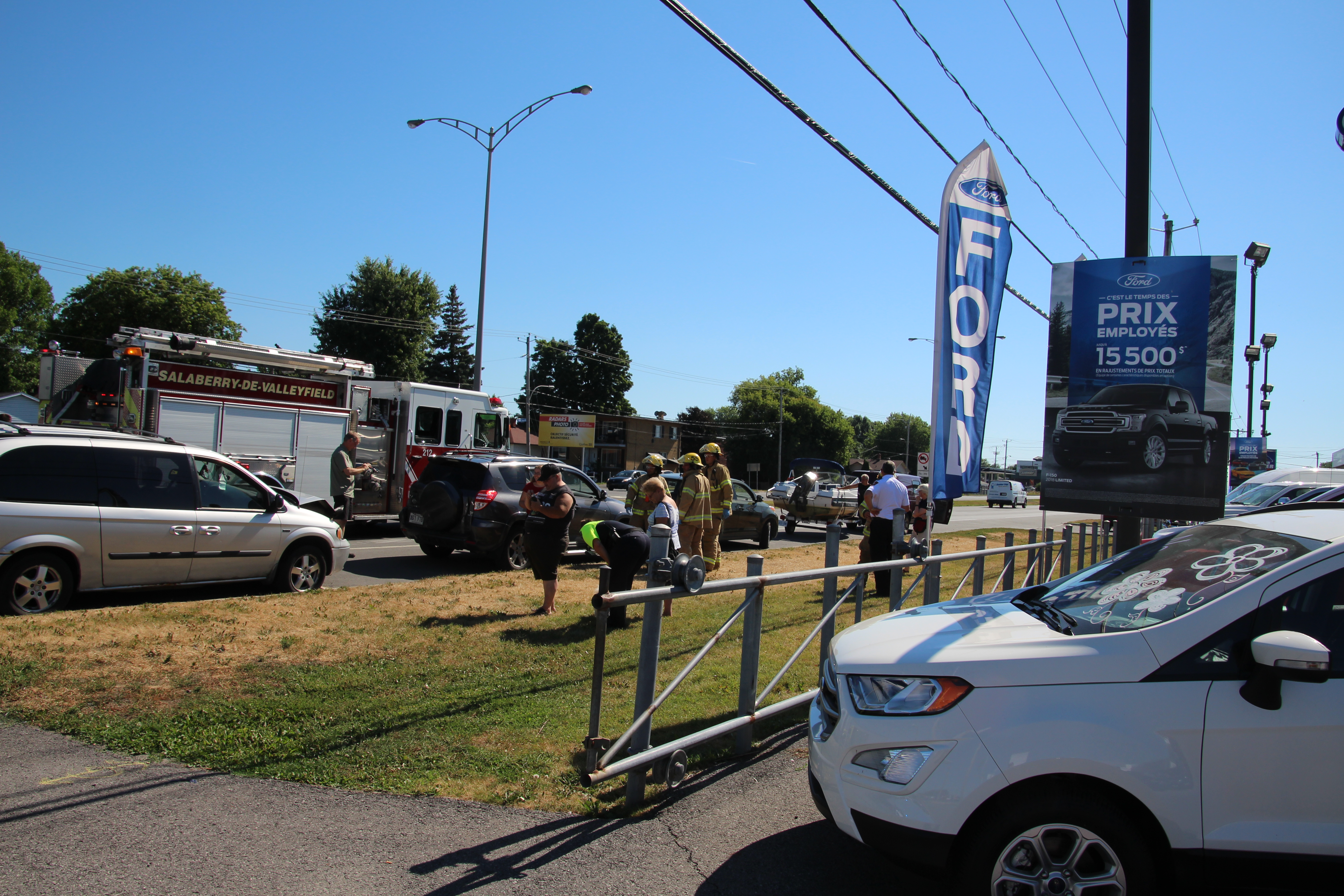 Collisions en succession sur le boulevard Mgr Langlois