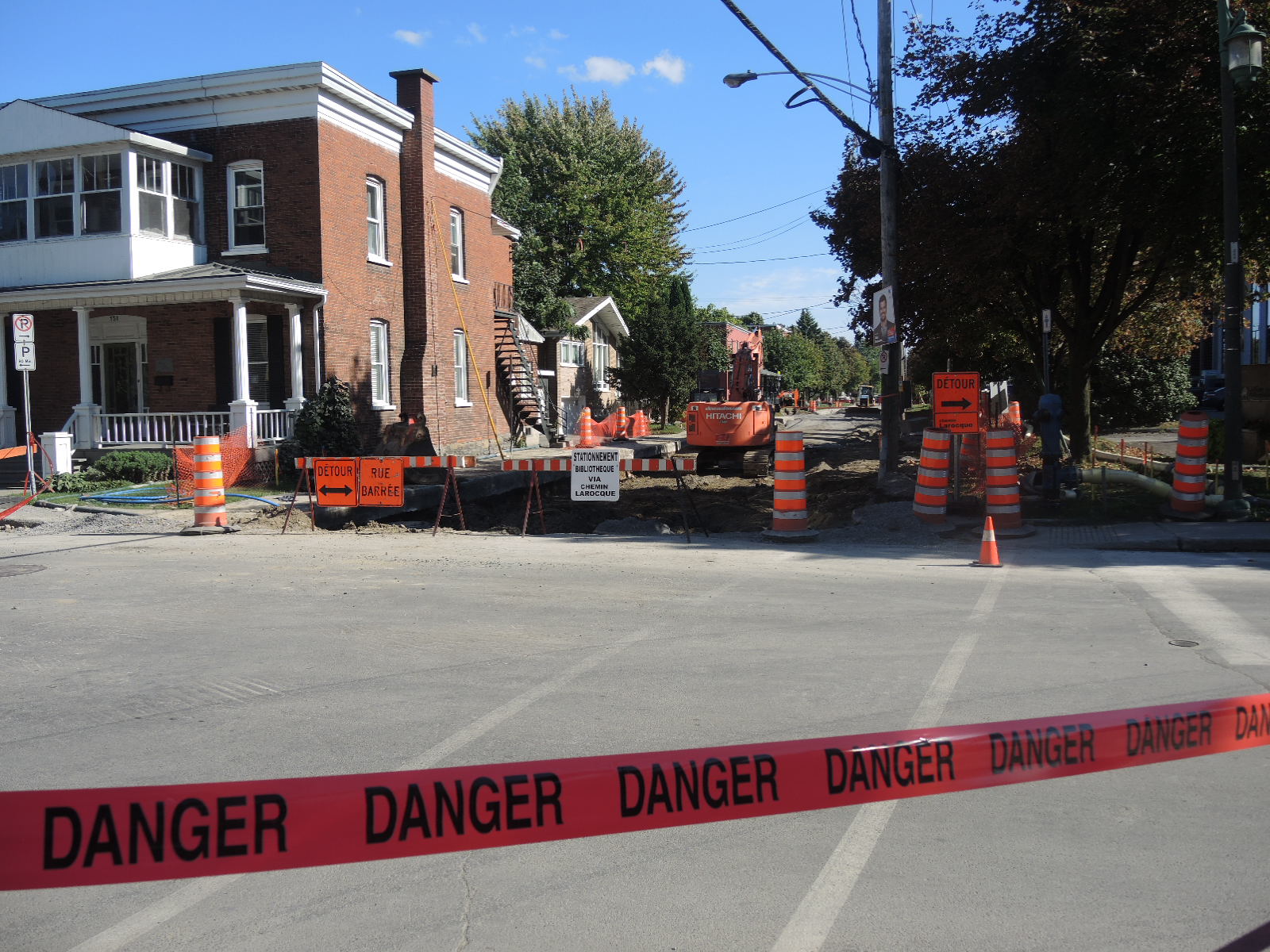 Fuite de gaz au centre-ville
