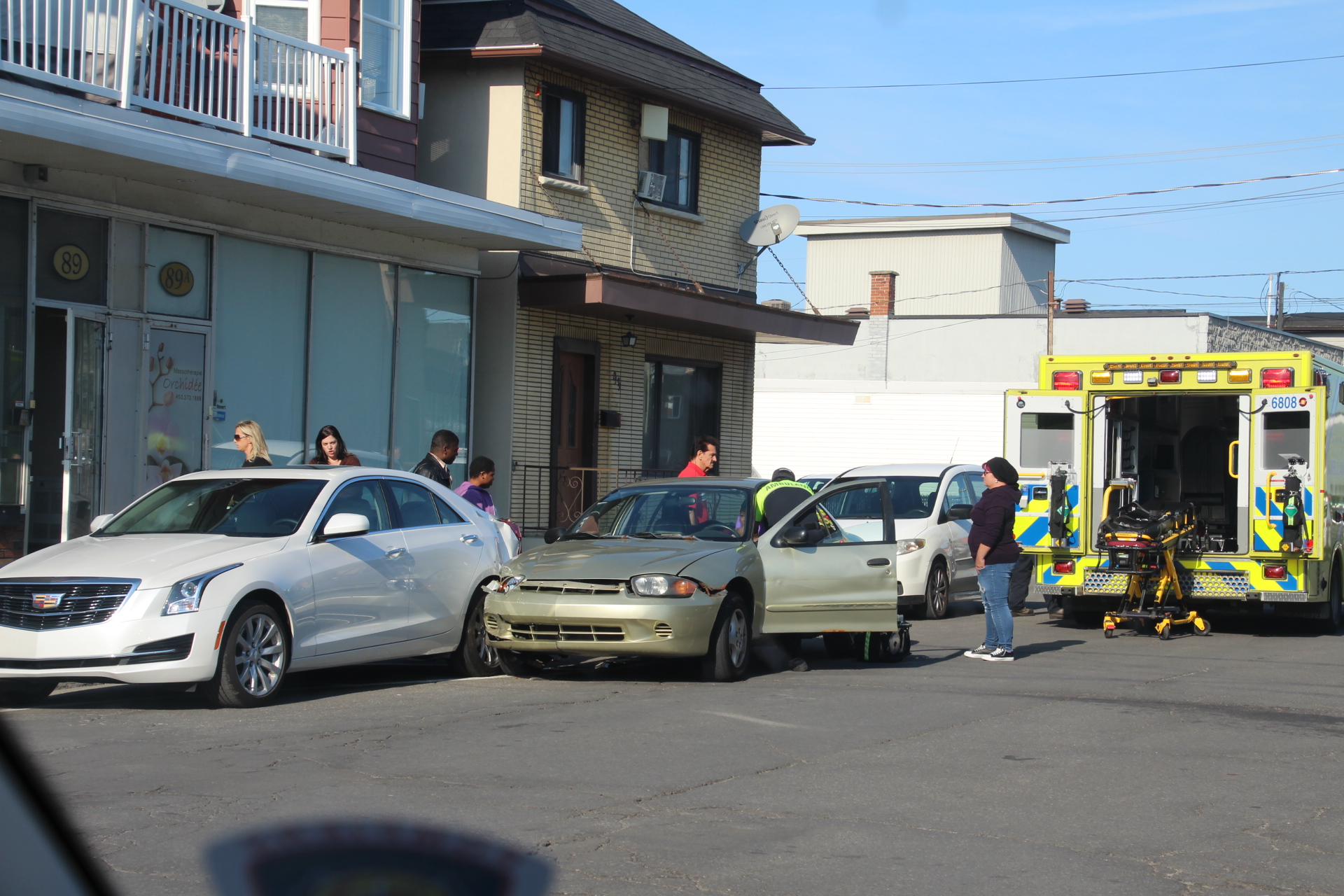 Le conducteur fautif a quitté les lieux