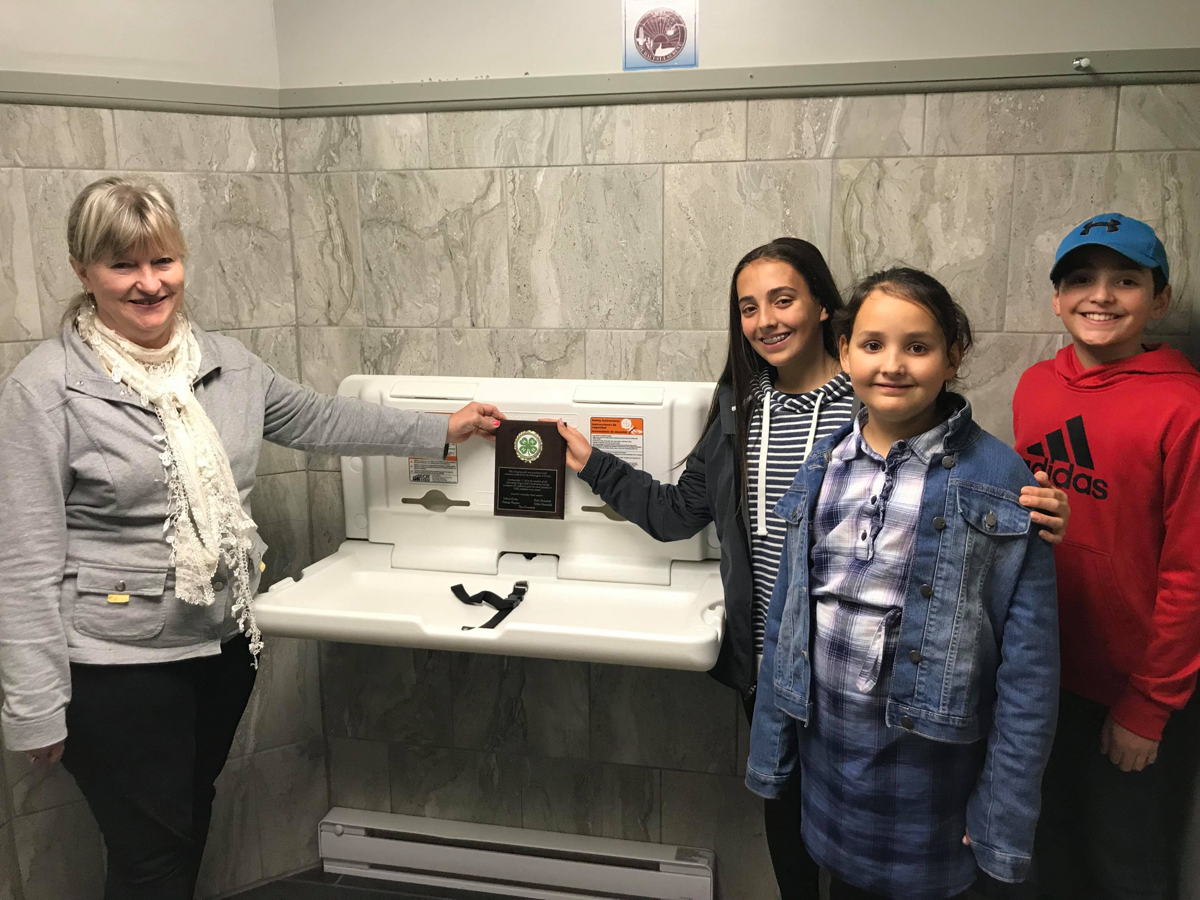 Huntingdon 4-H equips arena with change table