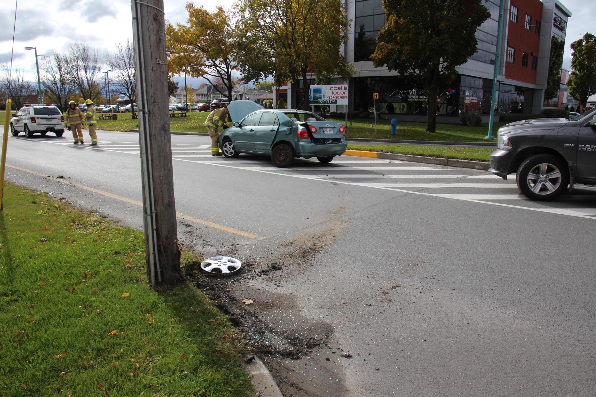 Une collision fait un blessé