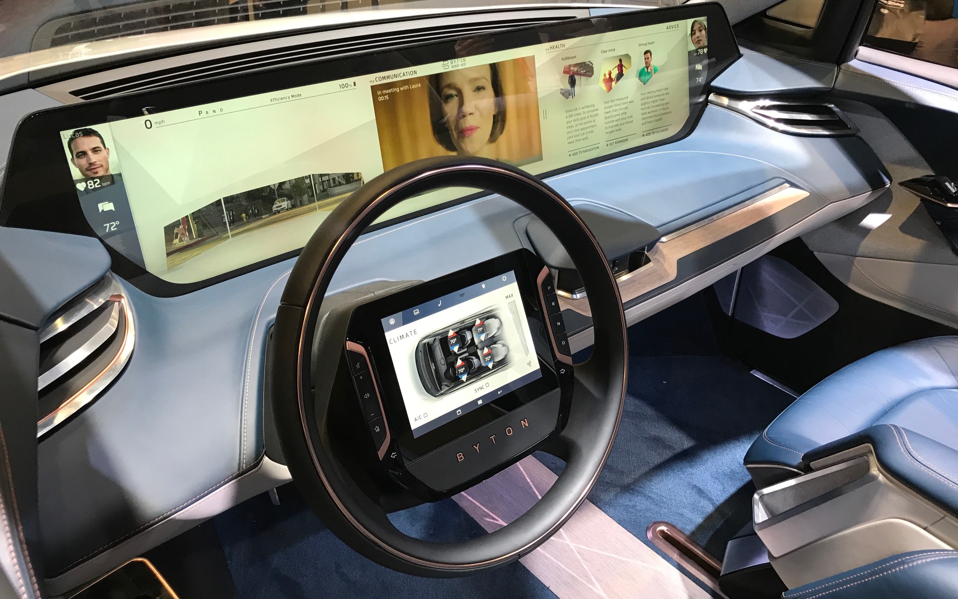 Byton M-Byte, le VUS au tableau de bord entièrement numérique