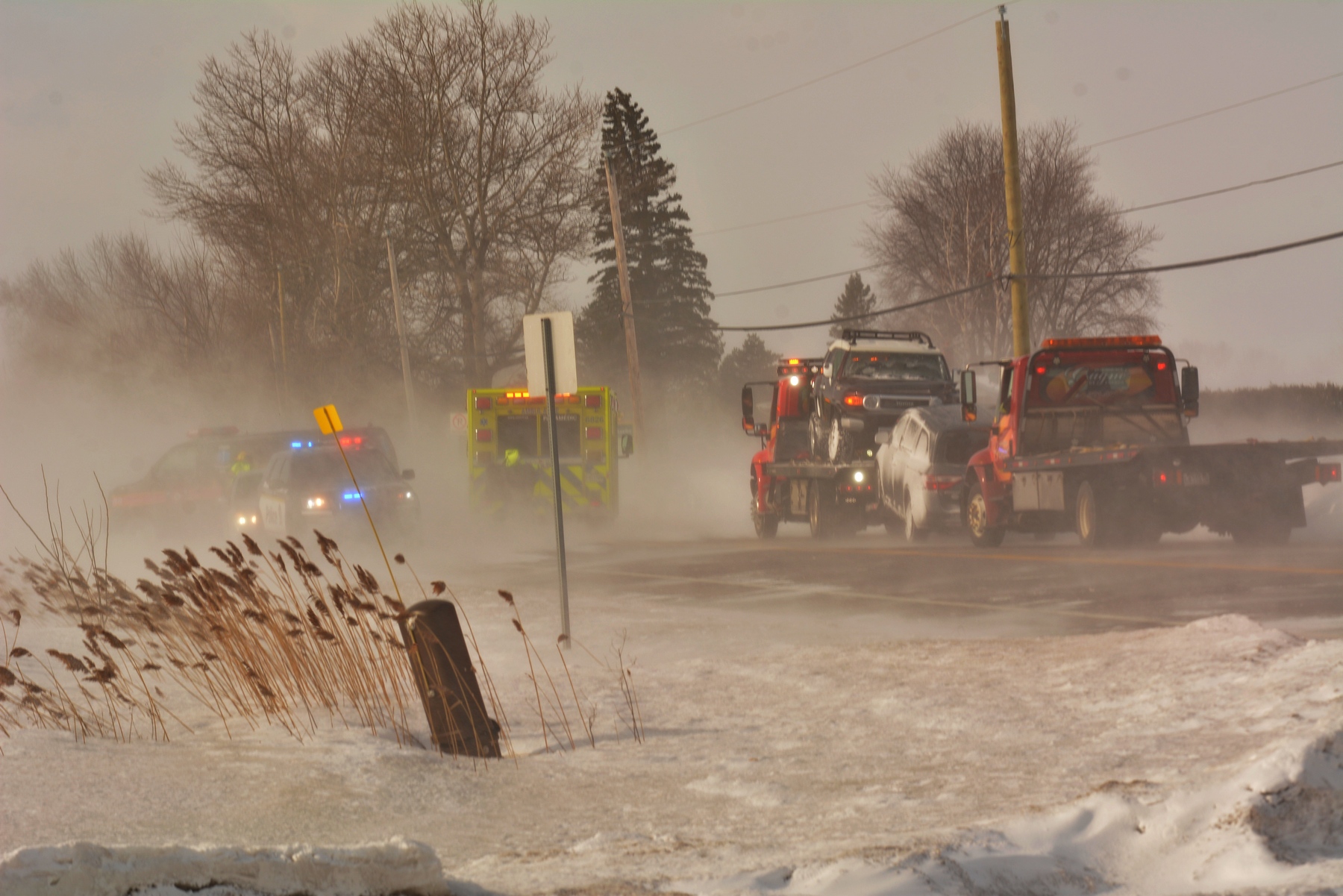 Image illustrant l'article: La route 132 en attente de la déneigeuse