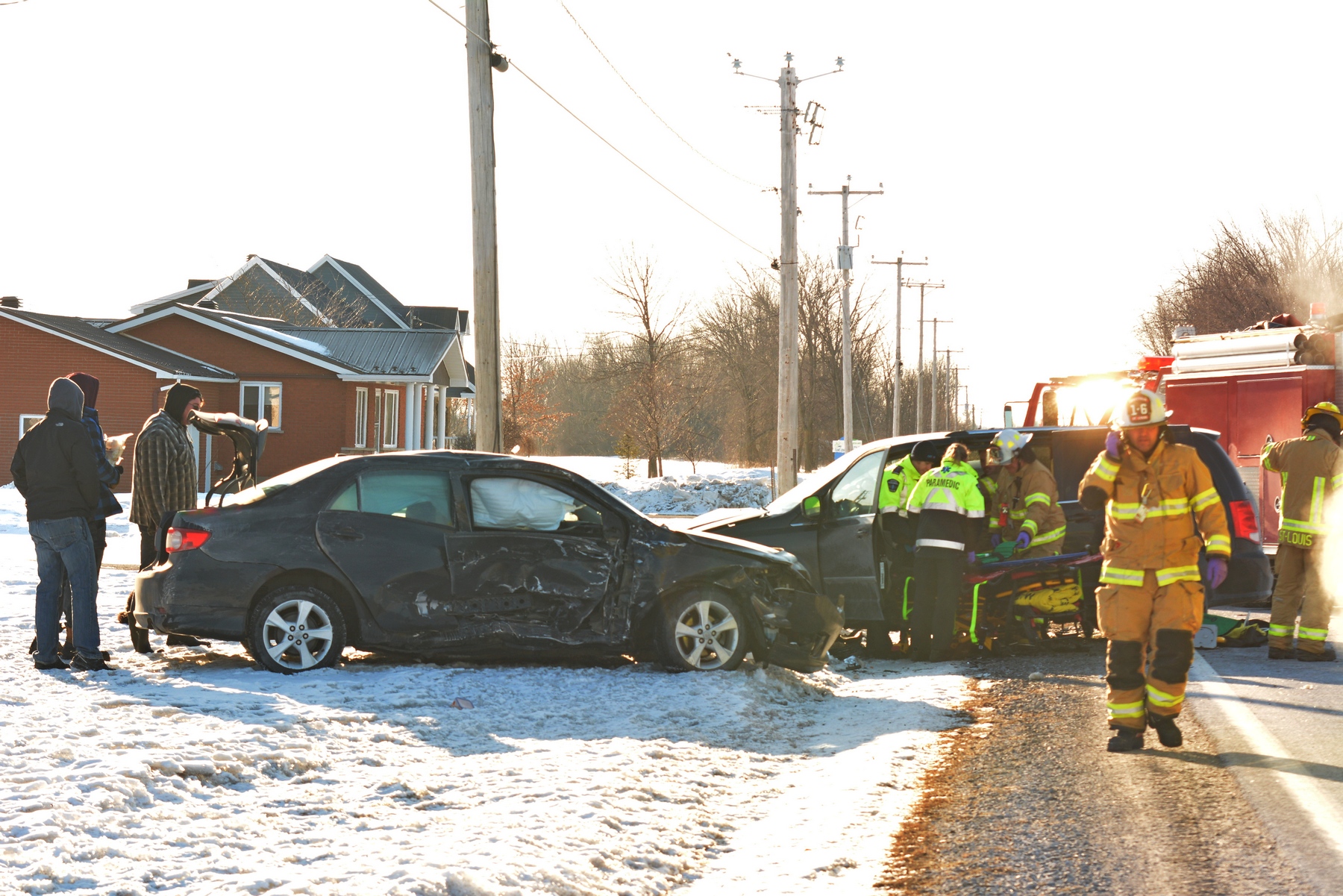Une collision fait une blessée sur le rang du 40