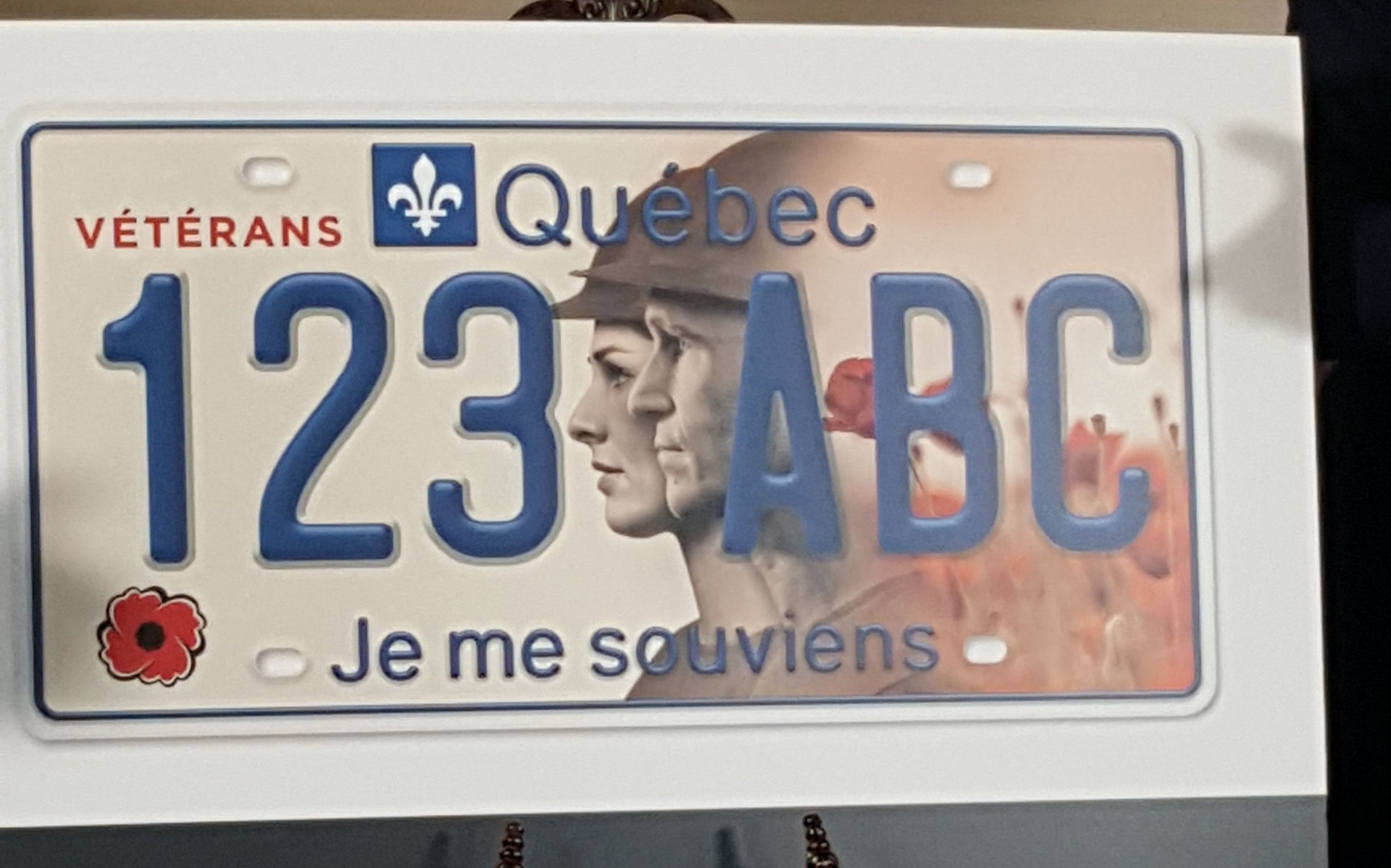 Image illustrant l'article: Une nouvelle plaque d'immatriculation pour les anciens combattants