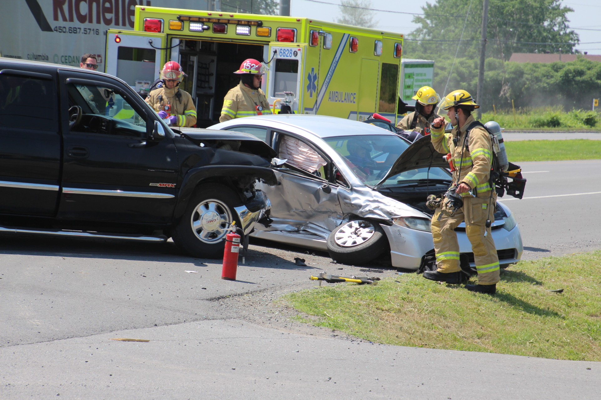 Sévère collision sur le boulevard Monseigneur-Langlois