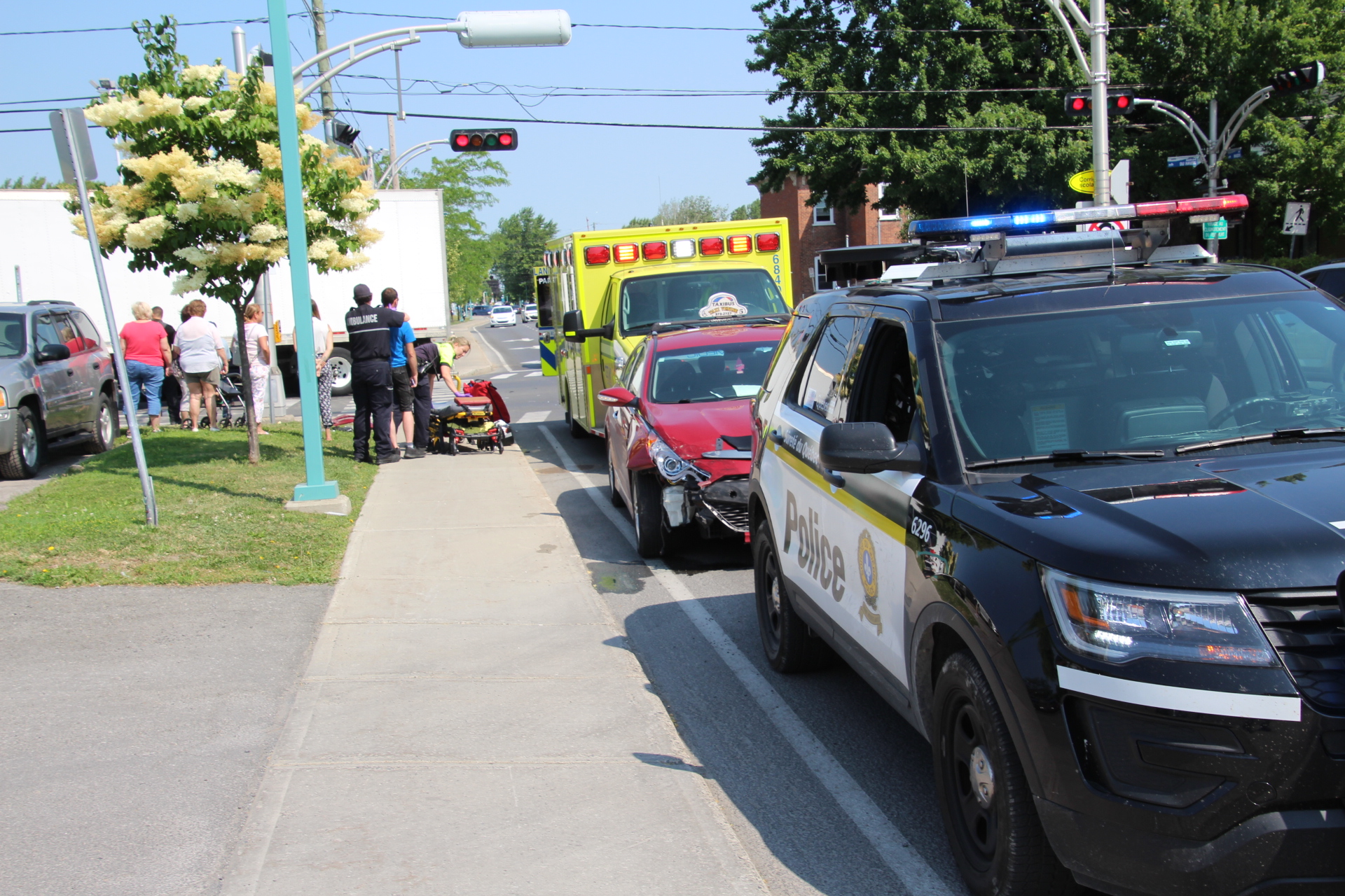 Image illustrant l'article: Un taxi impliqué dans une collision