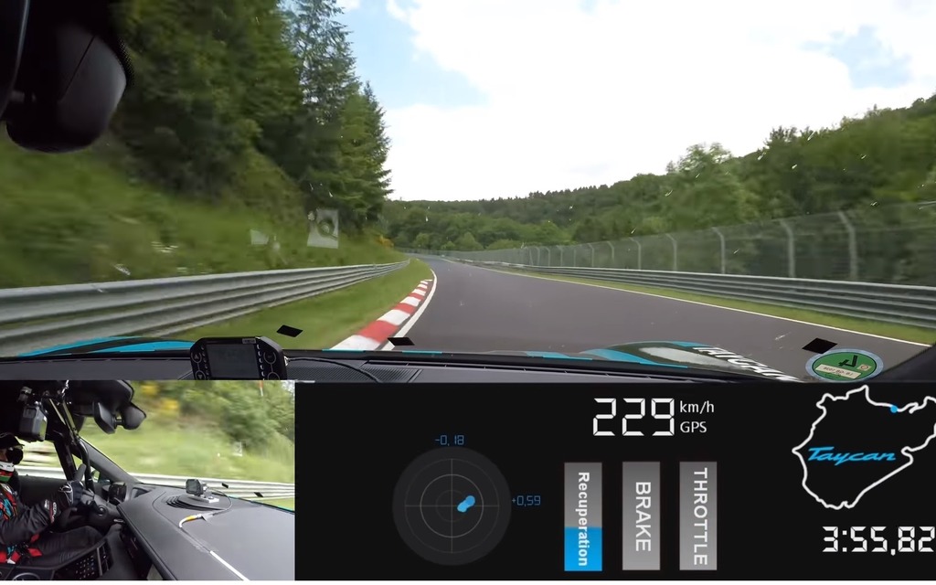 Image illustrant l'article: À bord de la Porsche Taycan pour un tour record du Nürburgring