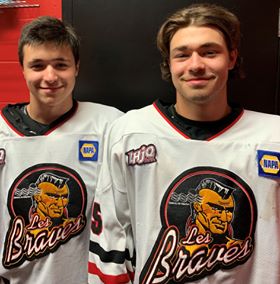 Les frères Di Cesare réunis chez les Braves ce soir