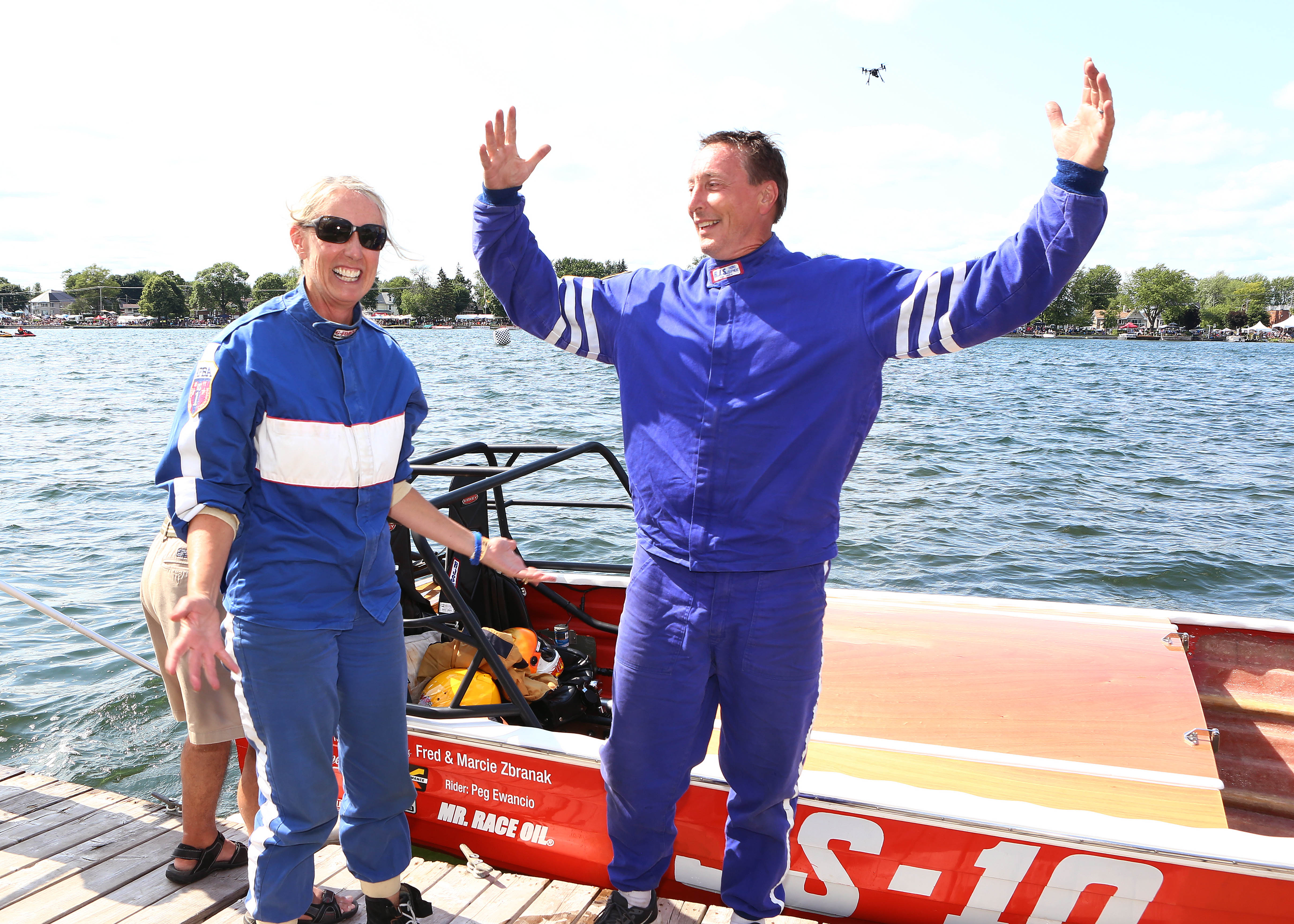 Jimmy Stewart à temps plein avec HRL en Jersey Speed Skiff