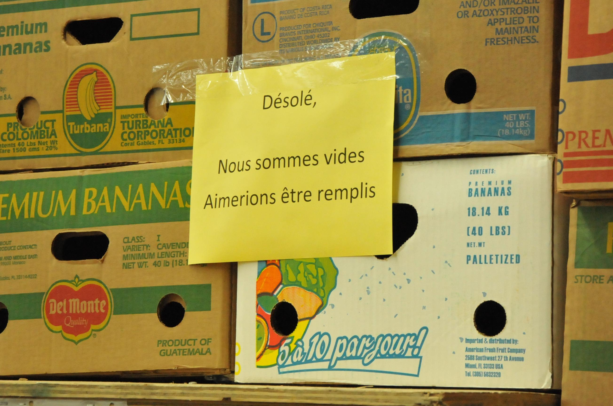 Les demandes d’aide alimentaire en hausse de 19% dans la région
