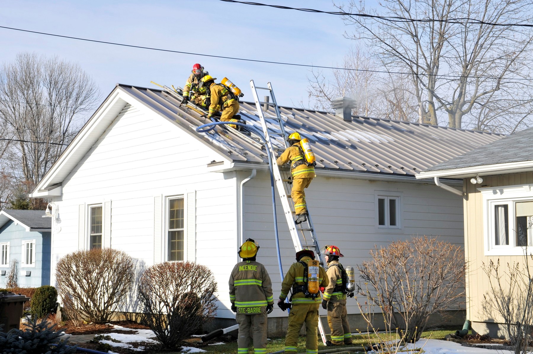 Incendie à Saint-Stanislas-de-Kostka