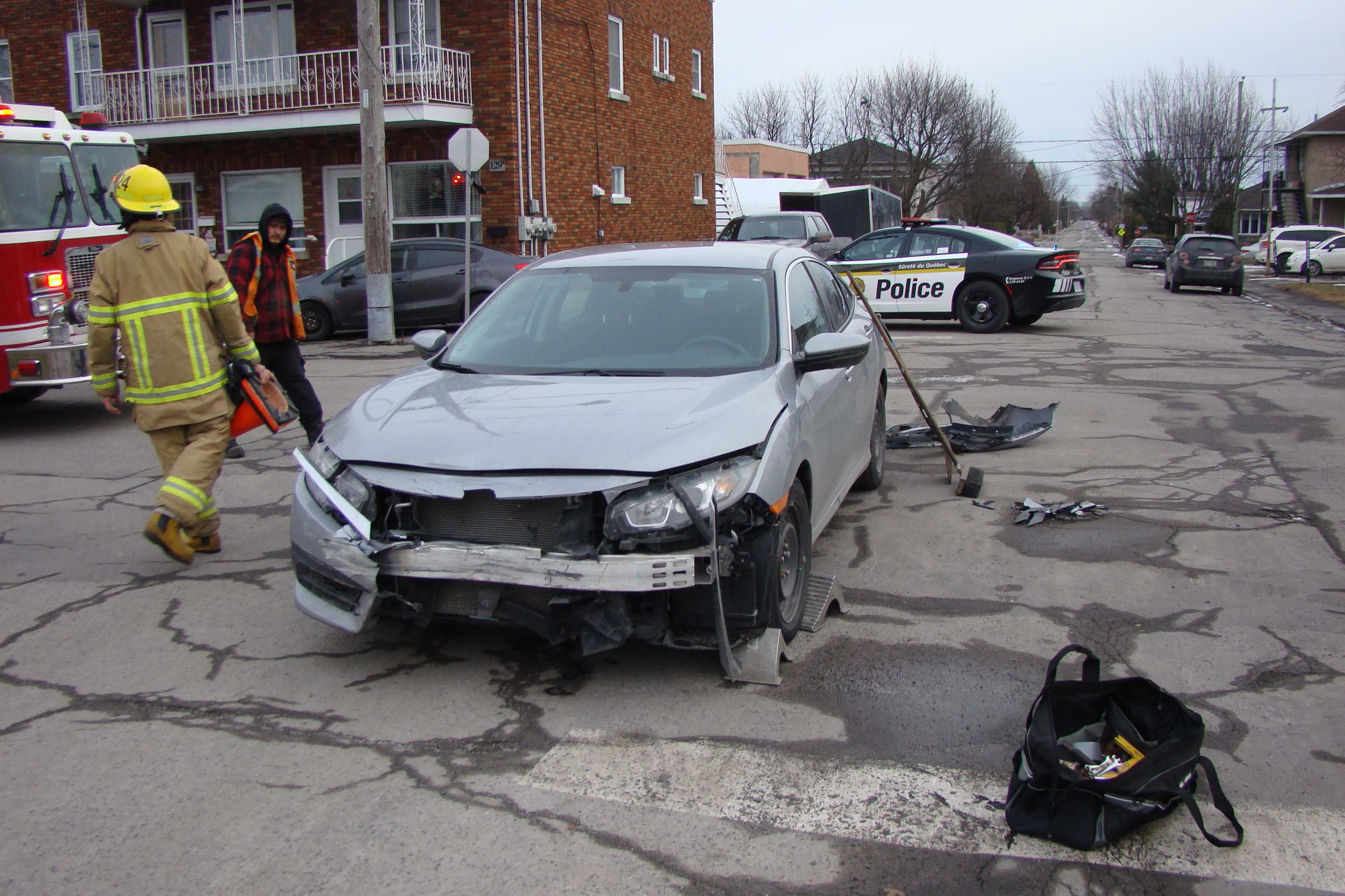 Une collision fait un blessé à l’intersection