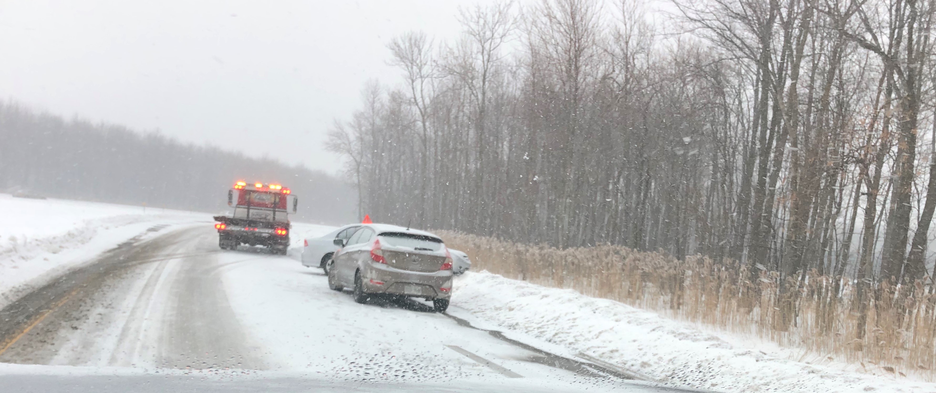 Conditions routières difficiles