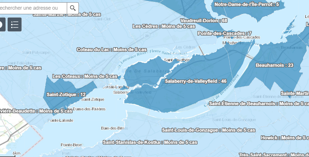 COVID-19: 18 décès en Montérégie
