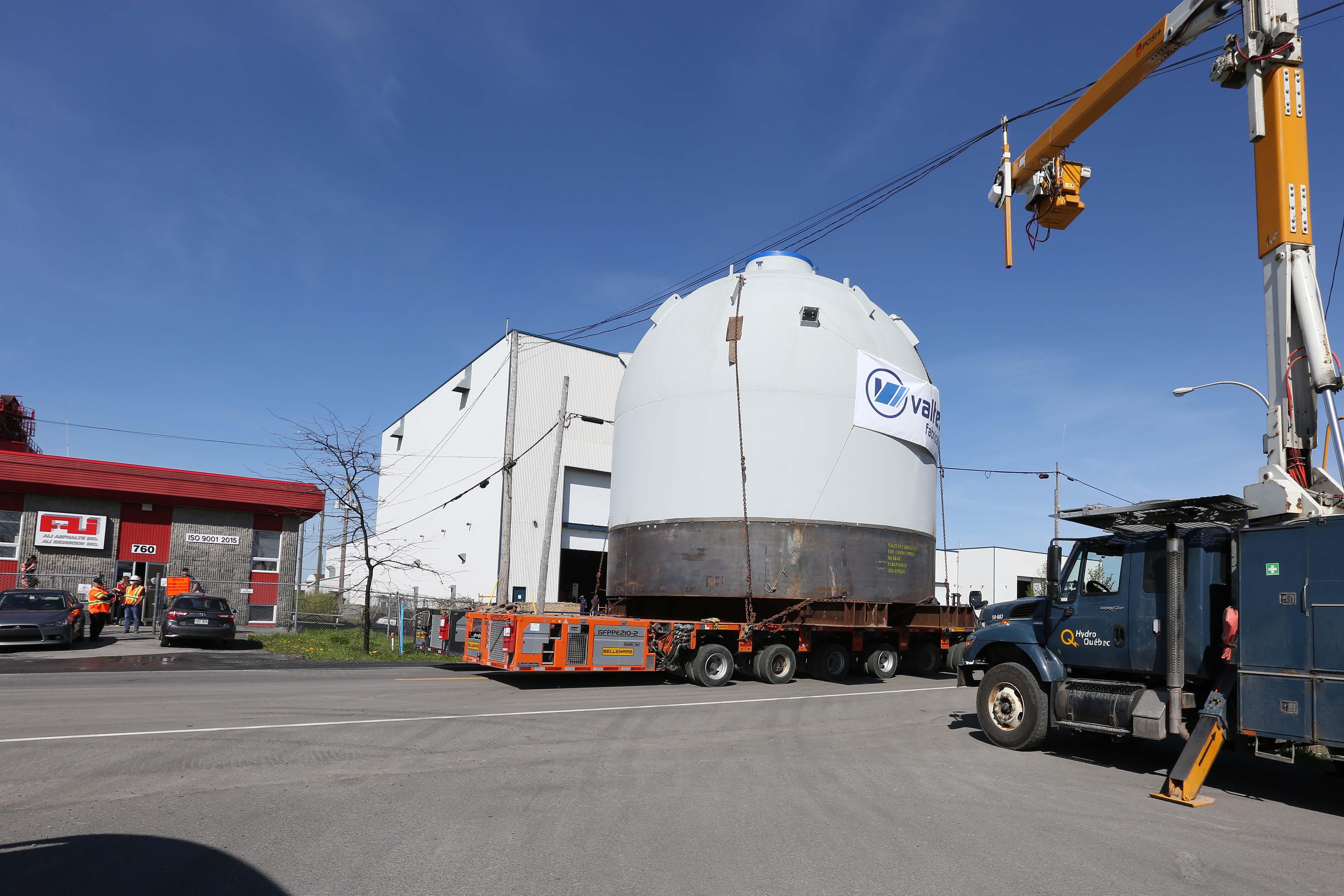 160 tonnes à déplacer